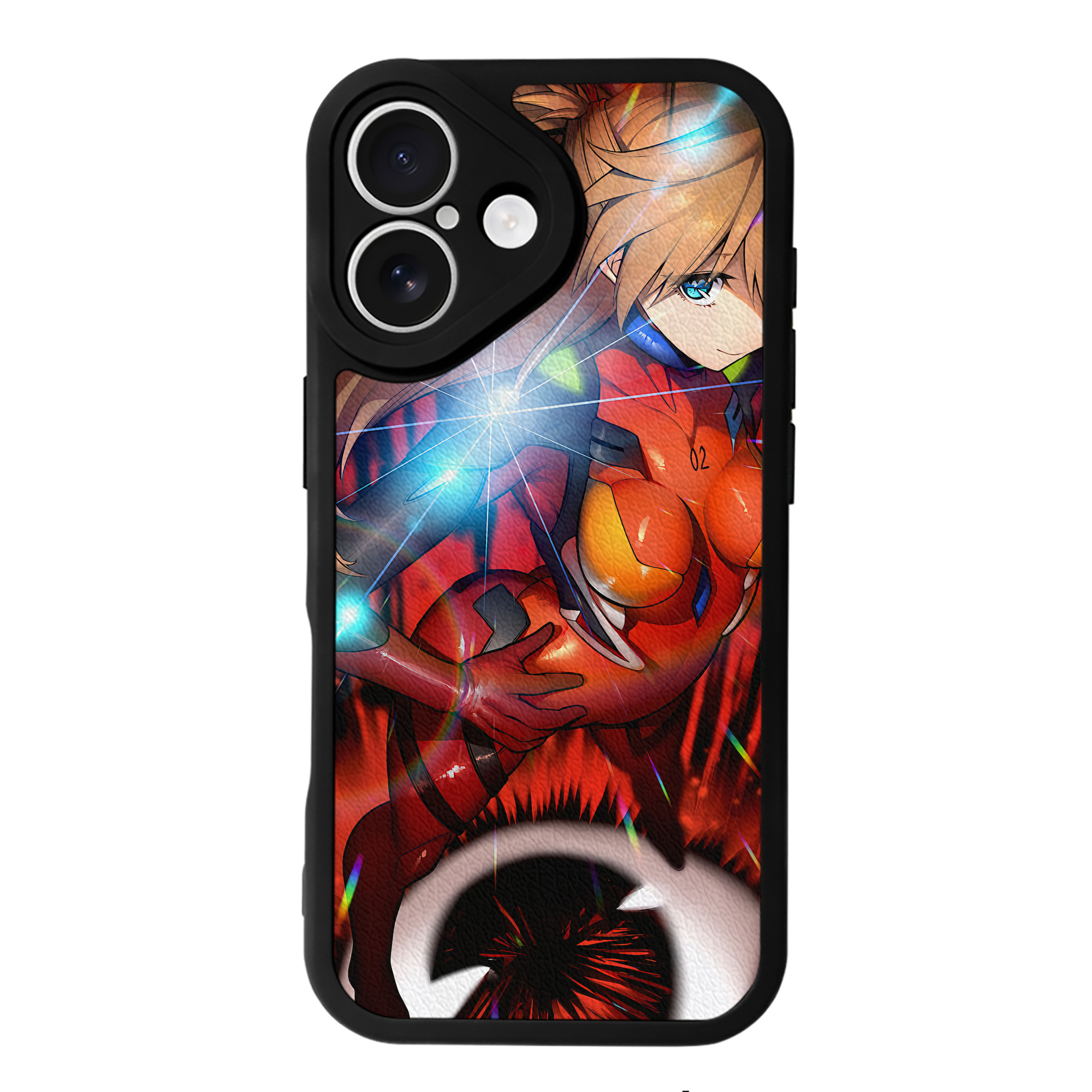 （画像用） EVA 新世紀エヴァンゲリオン 【iPhone 16シリーズ対応】シリコンスマホケース（レザー調） 材質：シリコン
